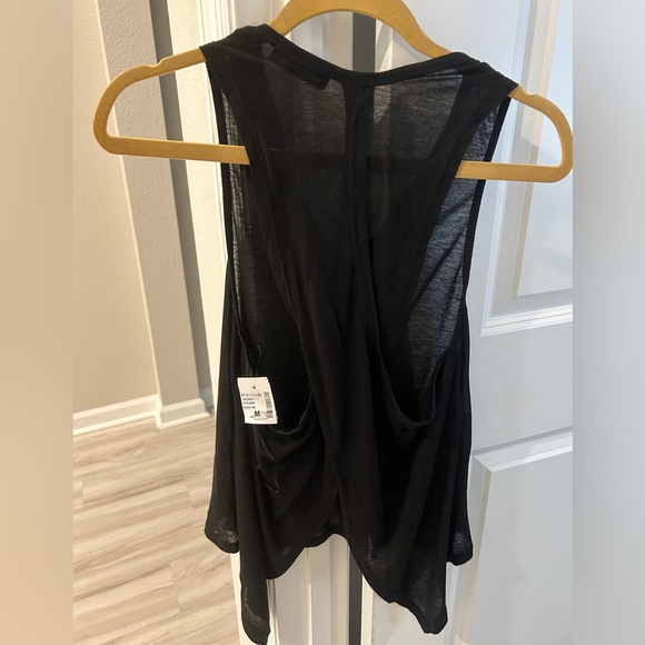 Say What? Black Crisscross Back Tank top, size M - Picture 2 of 3